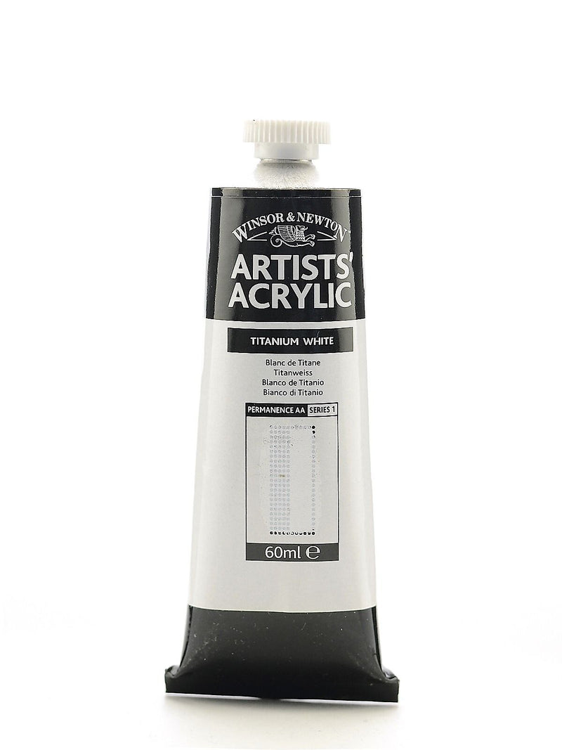 Winsor  And  Newton Professional Acrylic Colours Titanium White 60 Ml 644 [Pack Of 2]