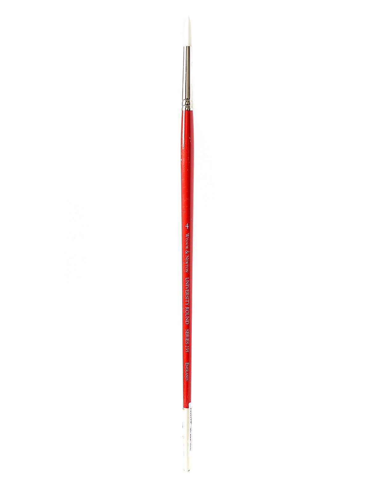 Winsor And Newton University Series Long Handled Brushes 4 Round 235