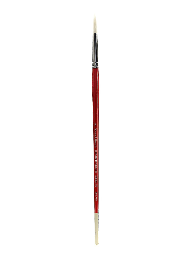 Winsor And Newton University Series Long Handled Brushes 6 Round 235