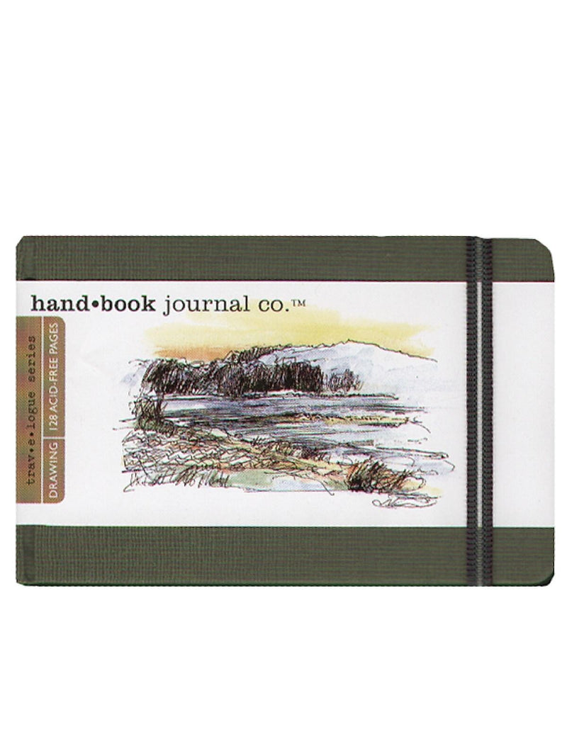 Global Art Hand Book Journal Co. Travelogue 5.5" x 3.5" Drawing Sketch Pad, 128 Sheets/Pad (22380)