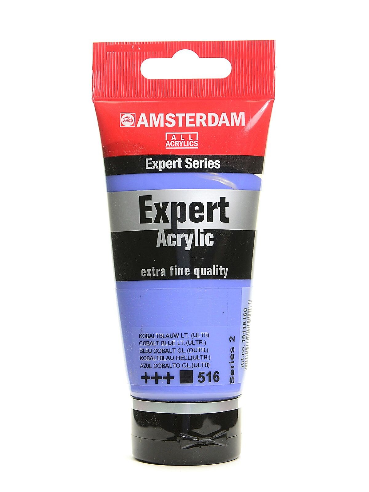 Amsterdam Expert Acrylic Tubes Cobalt Blue Light (Ultramarine) 75 Ml [Pack Of 3]