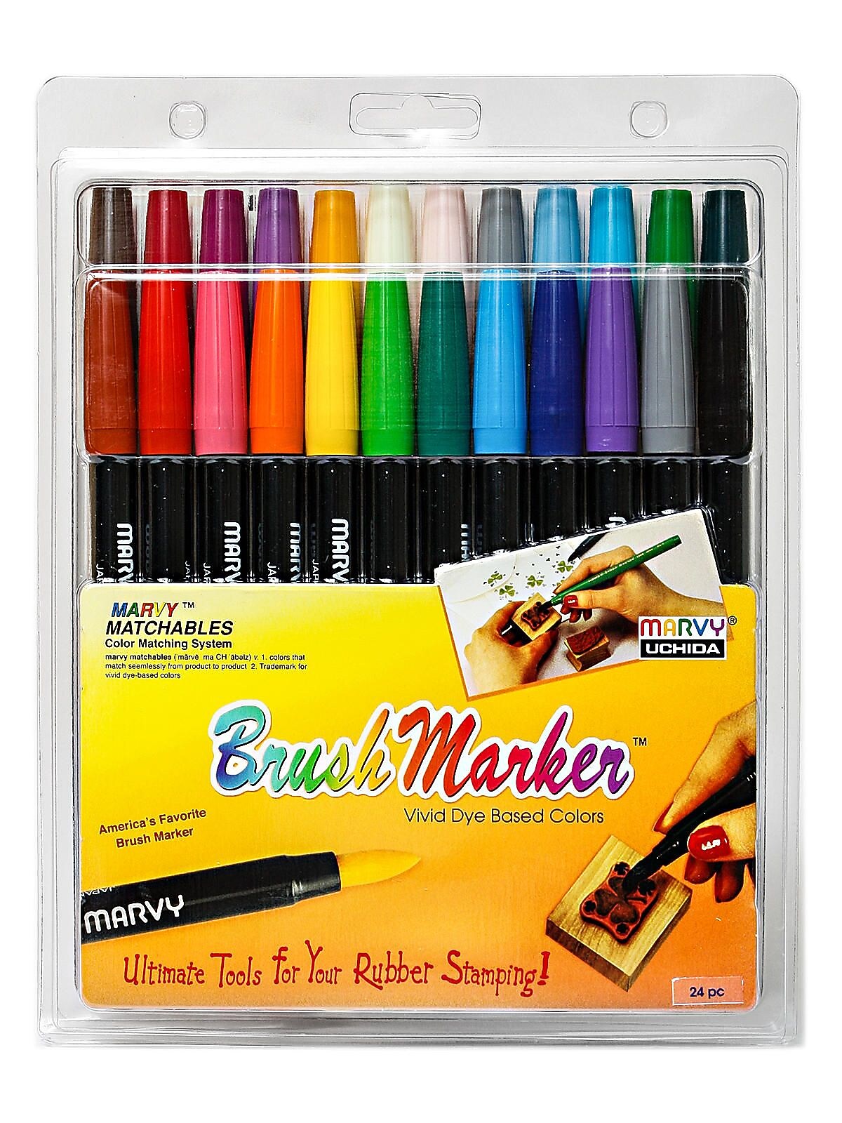 Marvy Uchida Brush Marker Set Of 24