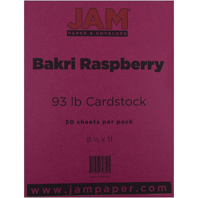JAM Paper 60 lb. Cardstock Paper, 8.5" x 11", Brown Kraft, 50 Sheets/Pack (64426896)