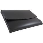 JAM Paper Leather Portfolio Case with Snap Closure, Black, 12/Carton (2233317452B)