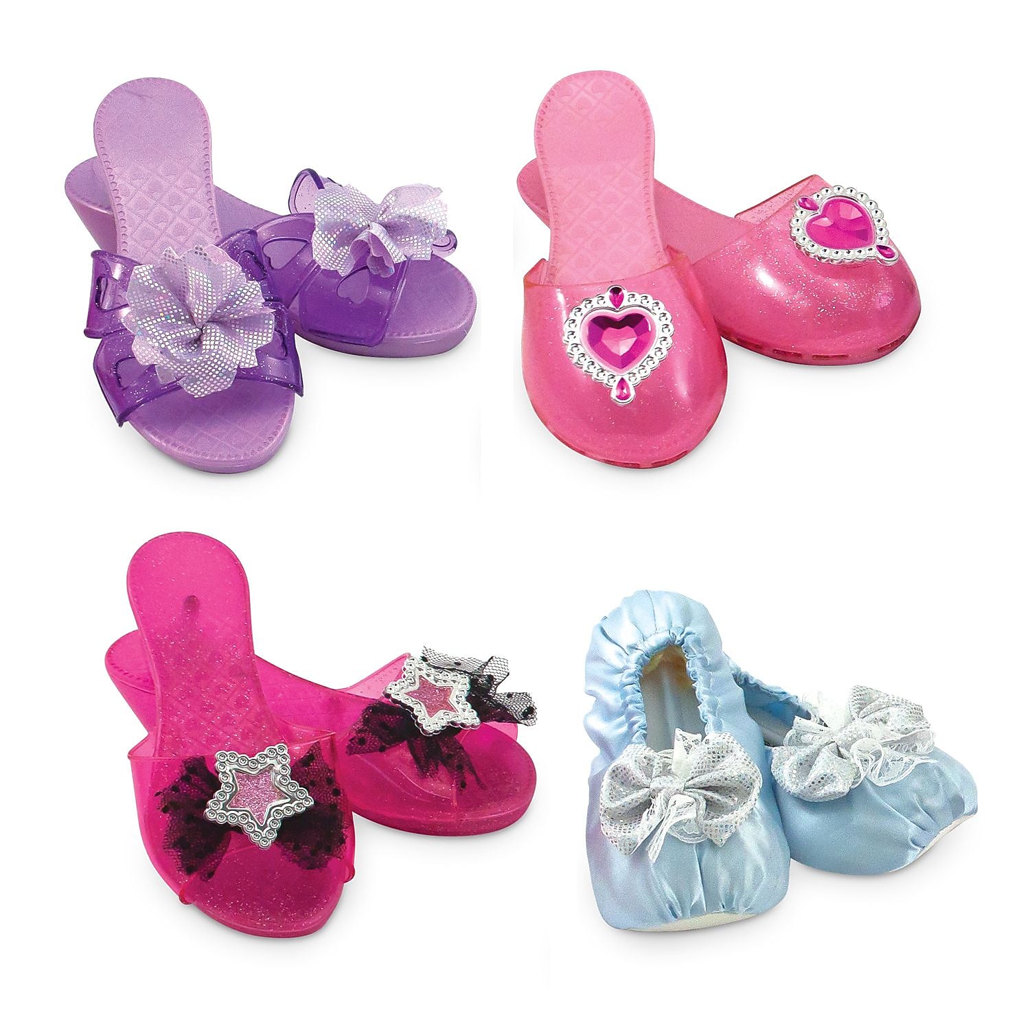 Melissa & Doug Dress-Up Shoes Role Play Collection, 6/Pack (8544-BULK)