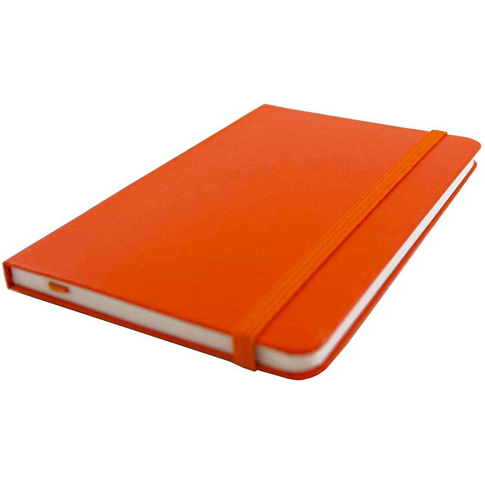 JAM Paper Professional Notebooks, 4" x 6", Wide Ruled, 70 Sheets, Orange (340528848)