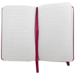 JAM Paper Professional Notebooks, 5.8" x 8.3", Wide Ruled, 70 Sheets, Pink (340528856)