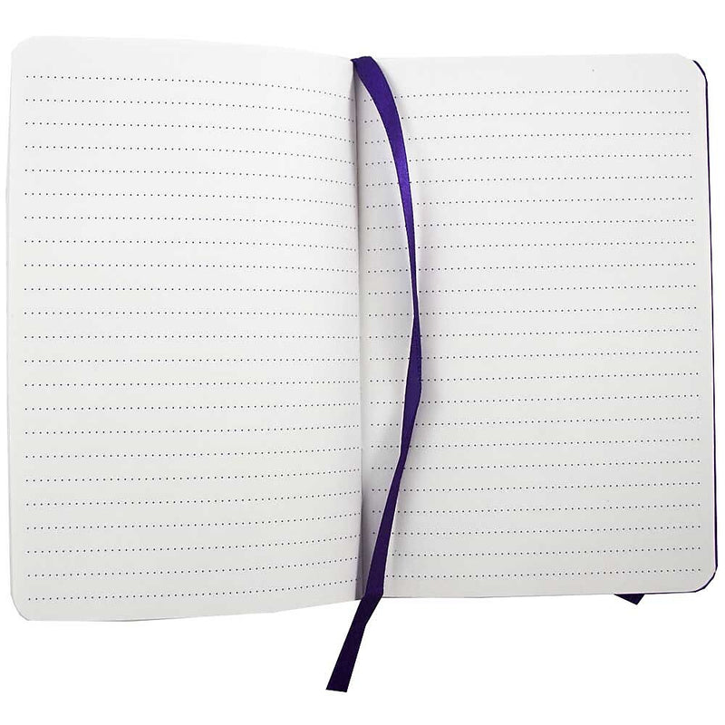 JAM Paper Professional Notebooks, 4" x 6", Wide Ruled, 70 Sheets, Purple (340528851)