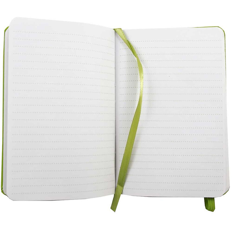 JAM Paper Professional Notebooks, 5.8" x 8.3", Wide Ruled, 70 Sheets, Green (340528859)