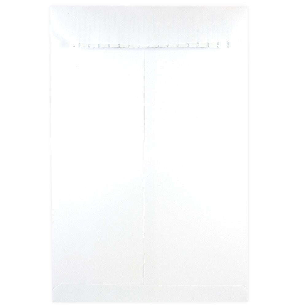 JAM Paper 12 x 15.5 Open End Catalog Envelopes with Peel and Seal Closure, White, Bulk 500/Box (356828784)