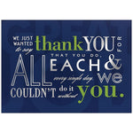 JAM Paper Thank You Cards with Envelopes, 5 5/8" x 7 7/8", Multicolor, 25/Pack (526M0444WB)