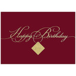JAM Paper® Blank Birthday Cards Set, Burgundy, 25/Pack (526XA5271WB)