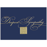 JAM Paper® Blank Sympathy Greeting Cards Set, With Deepest Sympathy, 25/Pack (526XA5493WB)