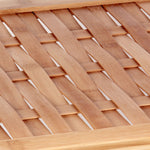 Household Essentials Bamboo 5-Tier Shoe Rack, Basket Weave (2179-1)