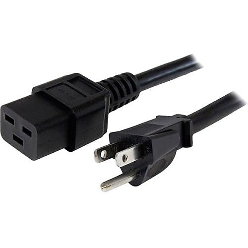 StarTech® 10 ft Heavy Duty 14 AWG Computer Power Cord - NEMA 5-15P to C19