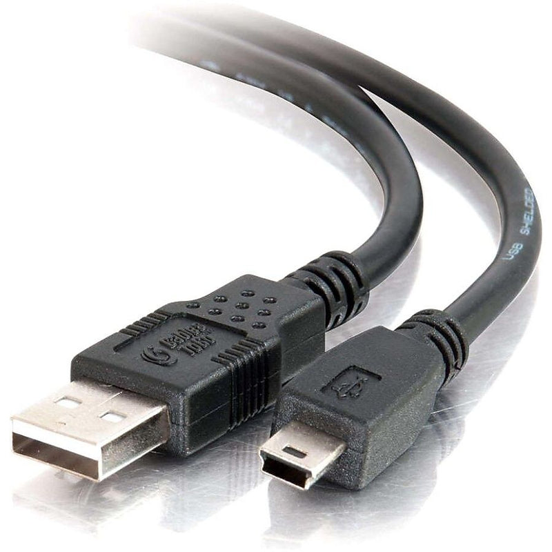 C2G 6.6' USB 2.0 A to Mini-B Cable, Black (27005)