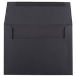JAM Paper A6 Invitation Envelopes, 4.75" x 6.5", Black, 25/Pack (22115363)