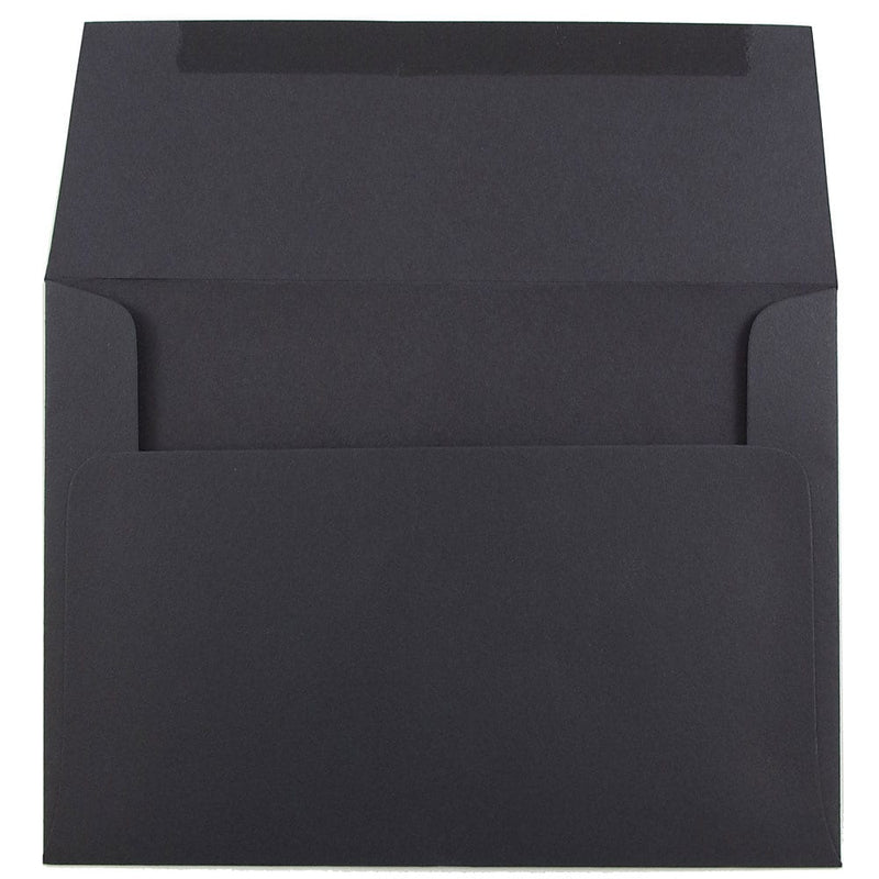 JAM Paper A6 Invitation Envelopes, 4.75" x 6.5", Black, 25/Pack (22115363)