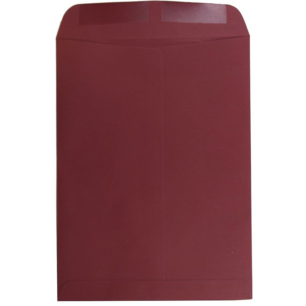 JAM Paper 9" x 12" Open End Catalog Envelopes, Dark Red, 10/Pack (31287532B)
