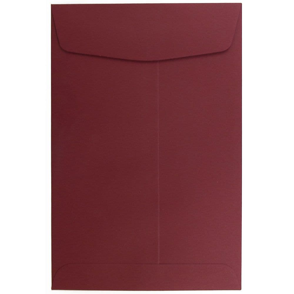 JAM Paper 6" x 9" Open End Catalog Envelopes, Dark Red, 10/Pack (31287522B)
