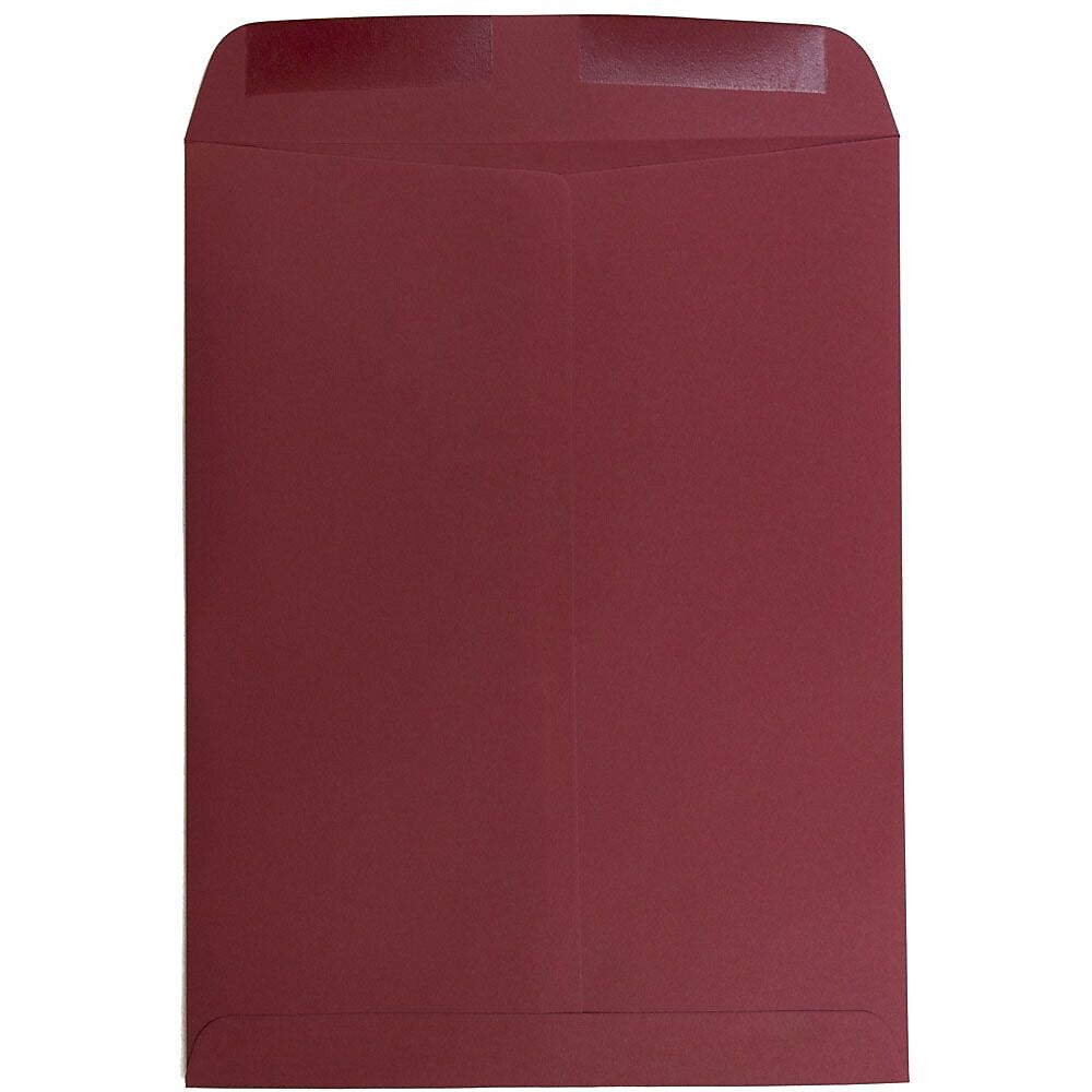 JAM Paper 10 x 13 Open End Catalog Envelopes, Dark Red, 100/Pack (31287541)
