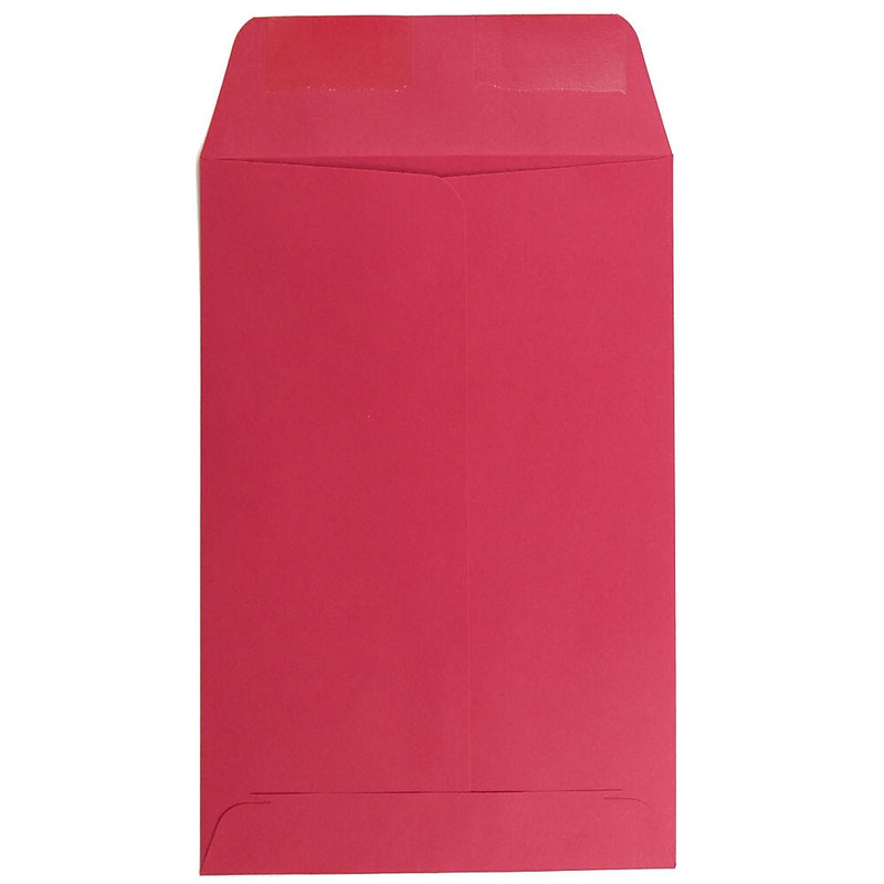 JAM Paper 6" x 9" Open End Catalog Colored Envelopes, Red Recycled, 10/Pack (V0128139B)
