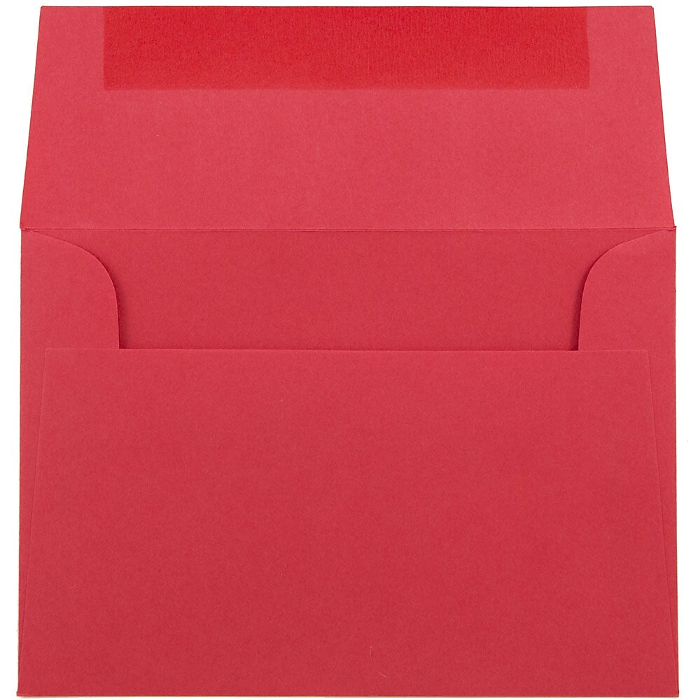 JAM Paper 4Bar A1 Colored Invitation Envelopes, 3.625 x 5.125, Red Recycled, Bulk 1000/Carton (900927182B)