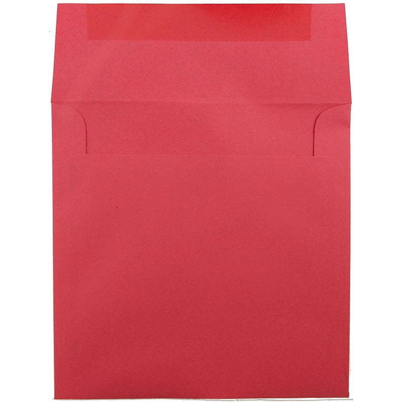 JAM Paper 8.5 x 8.5 Square Colored Invitation Envelopes, Red Recycled, Bulk 1000/Carton (2794374B)