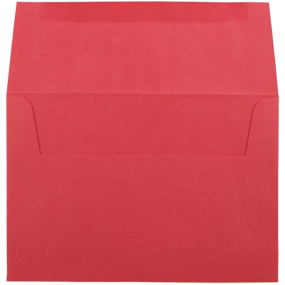 JAM Paper A8 Colored Invitation Envelopes, 5.5 x 8.125, Red Recycled, 25/Pack (27799)