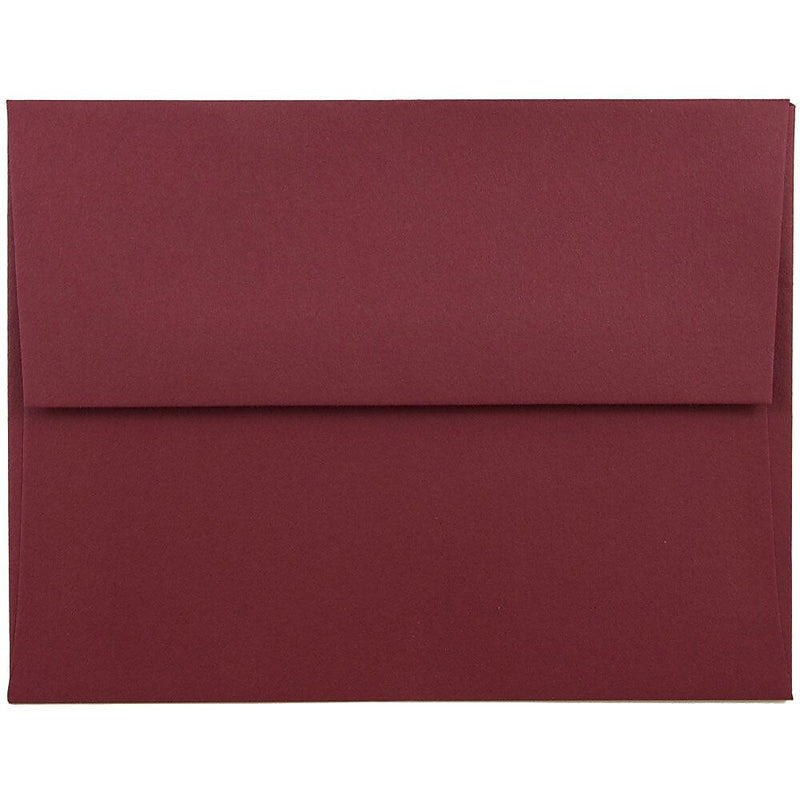 JAM Paper A2 Invitation Envelopes, 4.375 x 5.75, Dark Red, 25/Pack (31511305)