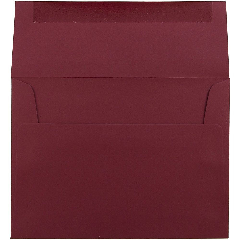 JAM Paper A6 Invitation Envelopes, 4.75 x 6.5, Dark Red, Bulk 1000/Carton (157458B)