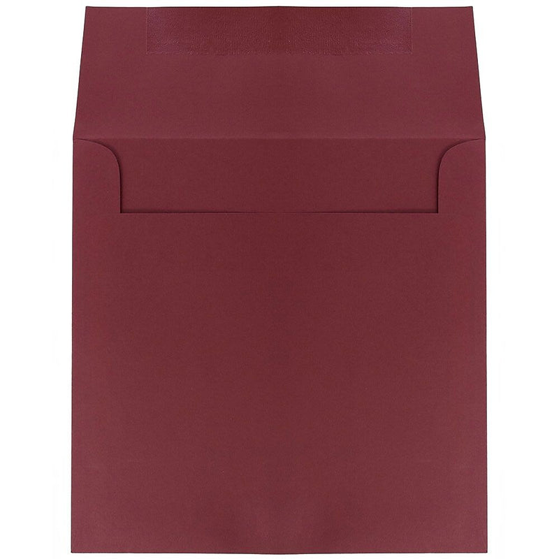 JAM Paper 8.5 x 8.5 Square Invitation Envelopes, Dark Red, Bulk 1000/Carton (31511323B)