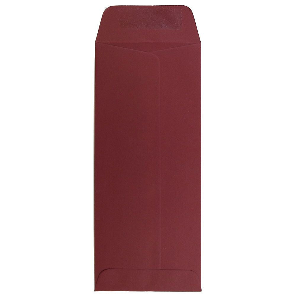 JAM Paper #10 Policy Business Envelopes, 4.125 x 9.5, Dark Red, 25/Pack (31511300)