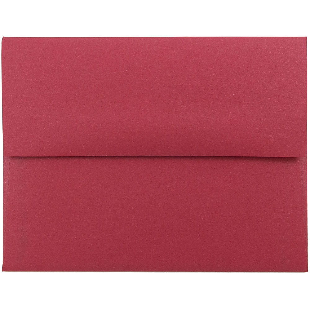 JAM Paper A2 Metallic Invitation Envelopes, 4.375 x 5.75, Stardream Jupiter Red, 25/Pack (SD5370 20)