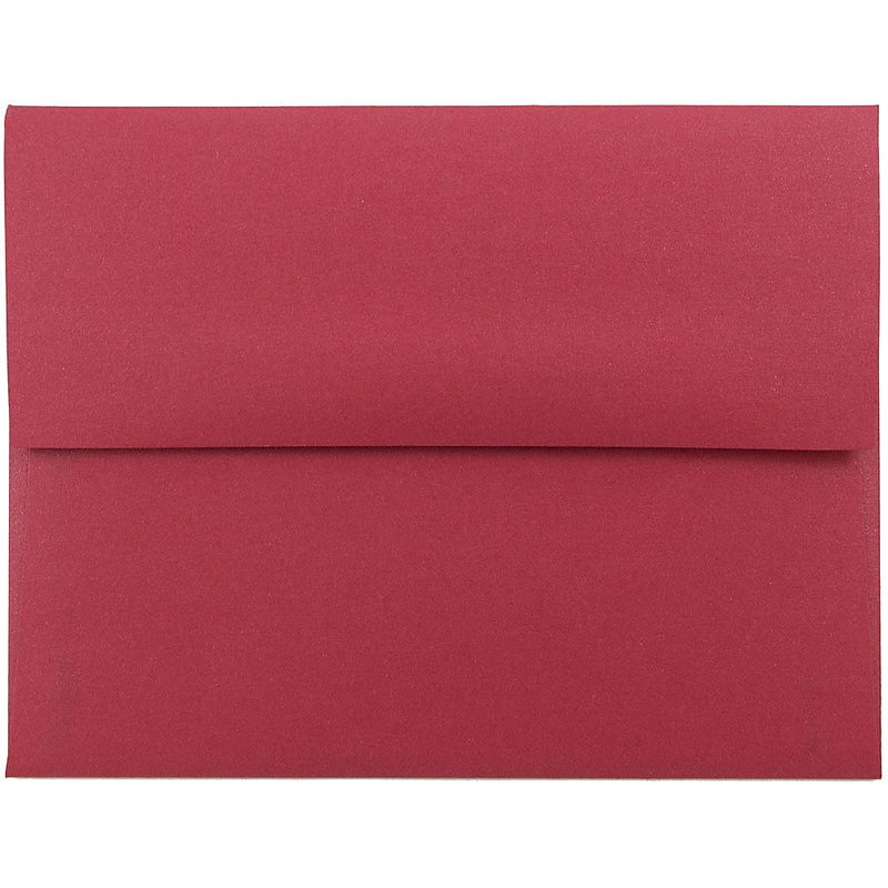 JAM Paper A2 Metallic Invitation Envelopes, 4.375 x 5.75, Stardream Jupiter Red, 25/Pack (SD5370 20)