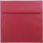 JAM Paper 6.5 x 6.5 Square Metallic Invitation Envelopes, Stardream Jupiter Red, 25/Pack (SD853520)