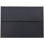 JAM Paper A6 Foil Lined Invitation Envelopes, 4.75 x 6.5, Black Linen with Gold Foil, Bulk 1000/Carton (03243678B)