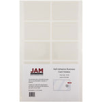 JAM Paper® Self-Adhesive Business Card Holders, 2 x 3 1/2, Clear, 10 Label Pockets/Pack (6187815065)