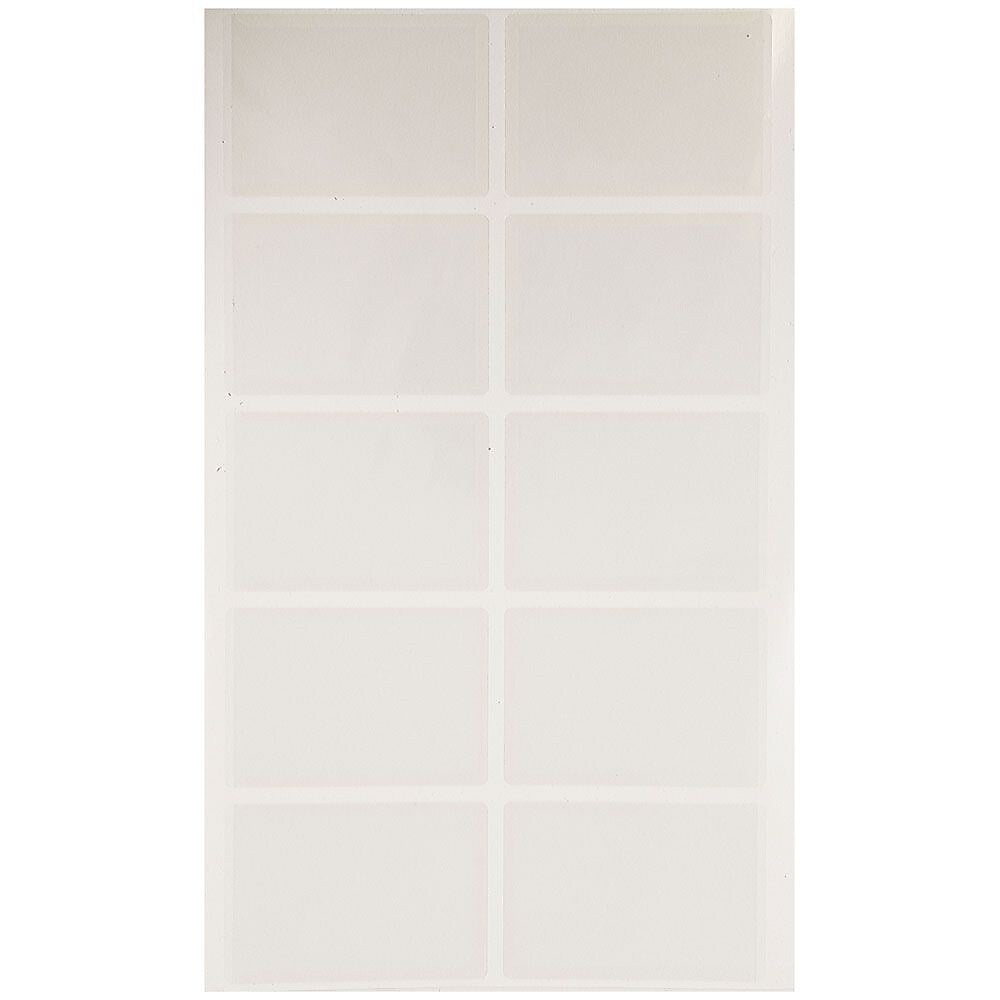 JAM Paper® Self-Adhesive Business Card Holders, 2 x 3 1/2, Clear, 10 Label Pockets/Pack (6187815065)