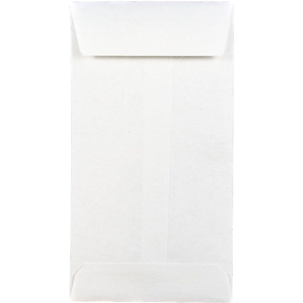 JAM Paper #5 Coin Business Envelopes, 2.875 x 5.25, White, Bulk 1000/Carton (016211217B)