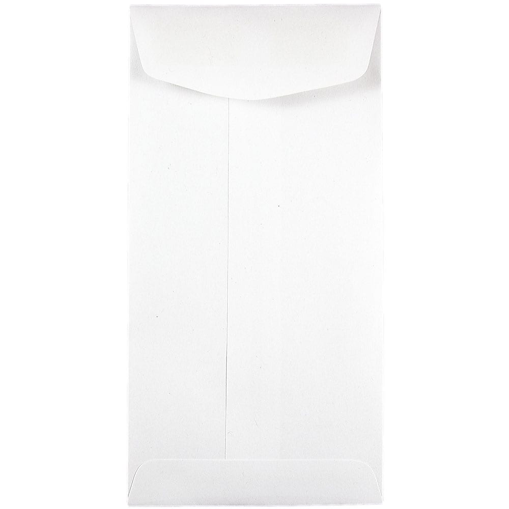 JAM Paper #7 Coin Envelope, 3 1/2" x 6 1/2", White, 25/Pack (95083)
