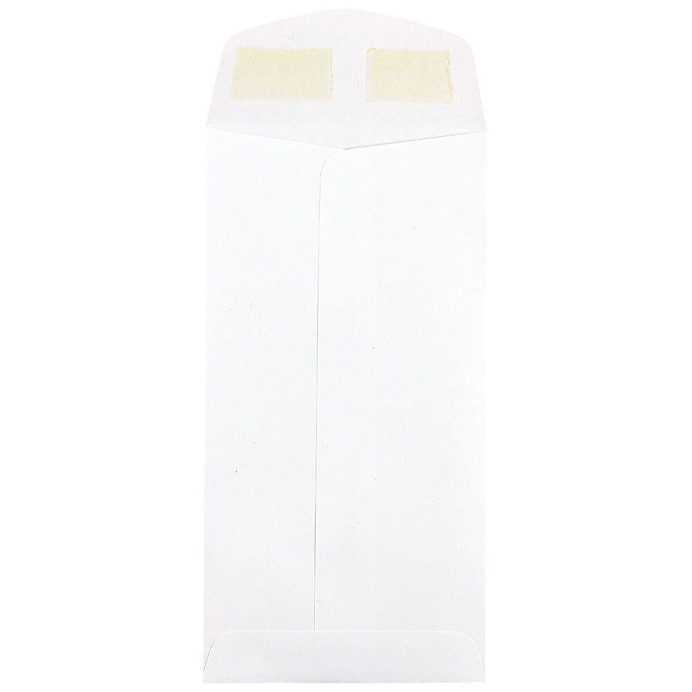 JAM Paper #7 Coin Envelopes, 3.5" x 6.5", White, 1000/carton (95083B)