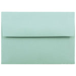 JAM Paper A2 Invitation Envelopes, 4.375 x 5.75, Aqua Blue, 25/Pack (1523981)