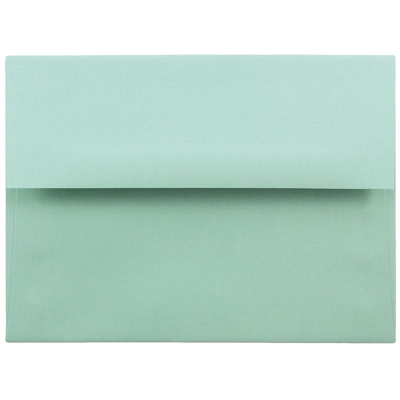 JAM Paper A6 Invitation Envelopes, 4.75 x 6.5, Aqua Blue, 25/Pack (157460)