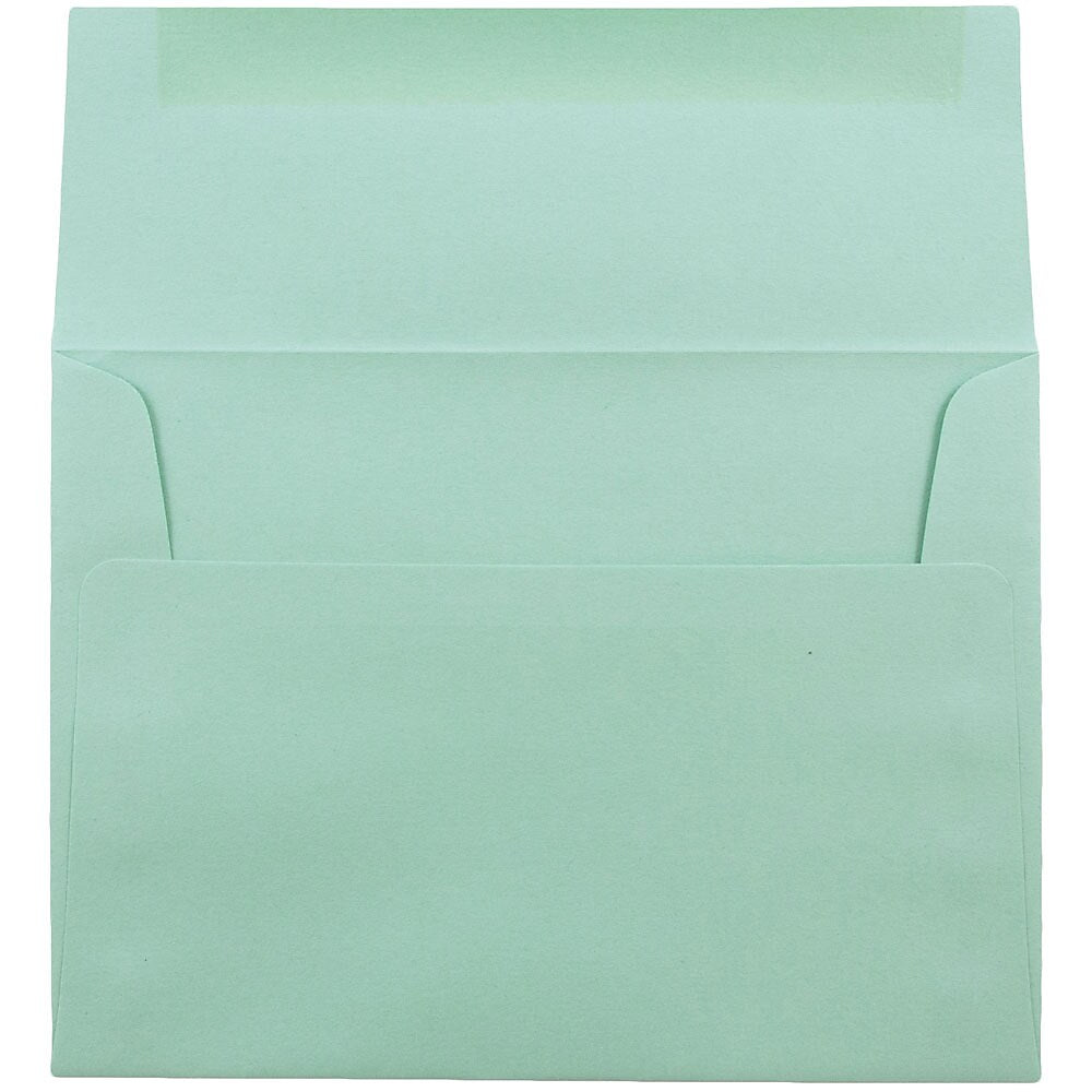 JAM Paper A6 Invitation Envelopes, 4.75 x 6.5, Aqua Blue, 25/Pack (157460)