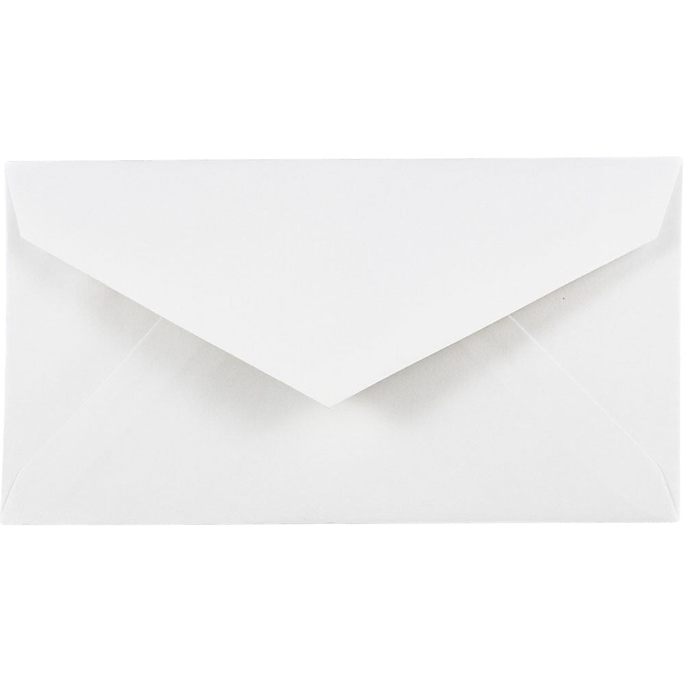 JAM Paper Monarch Security Tinted Business Envelope, 3 7/8" x 7 1/2", White, 1000/Carton (04093007B)