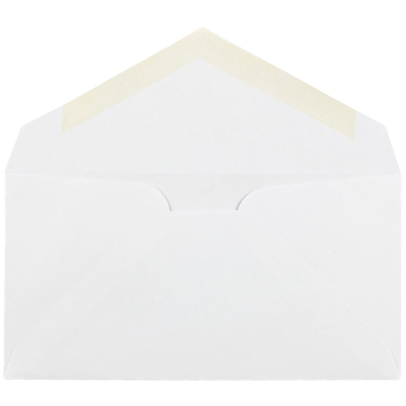 JAM Paper Monarch Security Tinted Business Envelope, 3 7/8" x 7 1/2", White, 1000/Carton (04093007B)