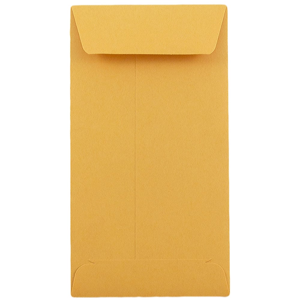 JAM Paper #7 Kraft Coin Envelope, 3 1/2" x 6 1/2", Brown Kraft, 1000/Carton (95125B)
