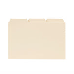 Smead® Recycled Self-Tab Card Guides, Blank, 4" x 6", Manila, 100/Box (623)