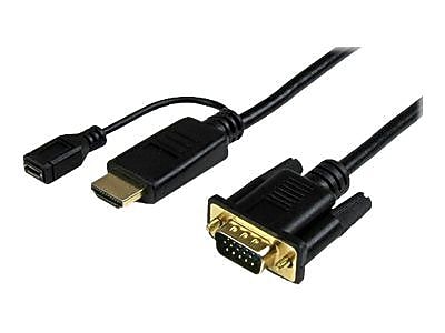 StarTech 10' HDMI to VGA Active Converter Cable (HD2VGAMM10)